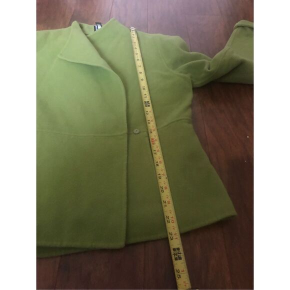 Eileen Fisher Wool Cashmere Blend Jacket Women’s XS Lime Green - Picture 9 of 15